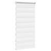 vidaXL Zebra-Rollo 80,9 x 150 cm, Stoffbreite 76,7 cm, Wei&szlig;