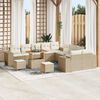 vidaXL Garten-Sofa-Set 13 pcs Beige Poly-Rattan