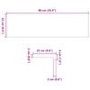 vidaXL Treppenstufen 20 Stk. Hellbraun 90x25x2 cm Massivholz Eiche