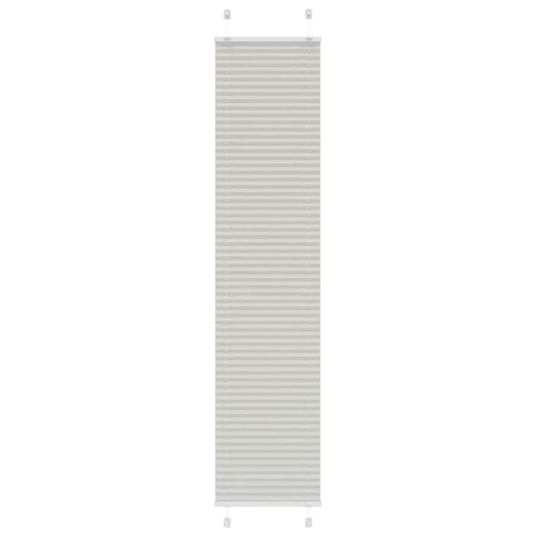 vidaXL Plissee Hellgrau 40x200 cm Stoffbreite 39,4 cm Polyester