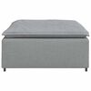 vidaXL Modulares Sofa-Fußhocker-Modul Hellgrau 100 x 100 x 48 cm