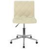 vidaXL Esszimmerst&uuml;hle 2 Stk. Drehbar Creme Samt