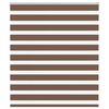 vidaXL Doppelrollo Braun 125x150 cm Stoffbreite 120,9 cm Polyester