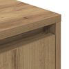 vidaXL Nachttisch mit LED-Leuchten Artisan-Eiche 38x34x65 cm