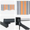 vidaXL Markise Mehrfarbig 300 x 250 x 165 cm Polyester