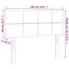 vidaXL LED Kopfteil Dunkelblau 100x5x78/88 cm Samt