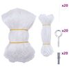 vidaXL Katzennetz Transparent 4x3 m Nylon