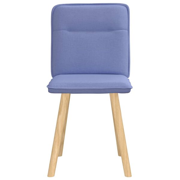 vidaXL Esszimmerst&uuml;hle 2 Stk. Jeansblau Stoff