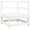 vidaXL 7-tlg. Garten-Sofagarnitur Wei&szlig; Massivholz Kiefer