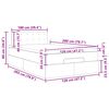 vidaXL Ottoman-Bett mit Matratze Schwarz 120x200 cm Samt