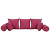 vidaXL 7-tlg. Dekokissen-Set Rosa Stoff