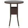 vidaXL 3-tlg. Garten-Essgruppe Poly Rattan Braun