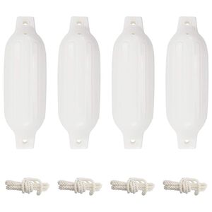 vidaXL | Bootsbumper | Wei&szlig; 41 x 11,5 cm PVC