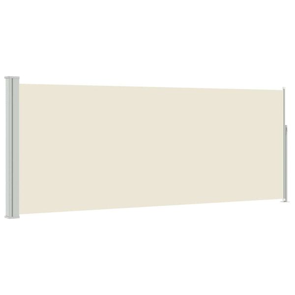 vidaXL Ausziehbare Seitenmarkise 120x300 cm Creme