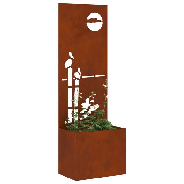 vidaXL Garten Sichtschutz-Leinwand Rostig 50 x 32 x 150 cm