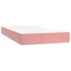 vidaXL Boxspringbett mit Matratze Rosa 80x200 cm Samt
