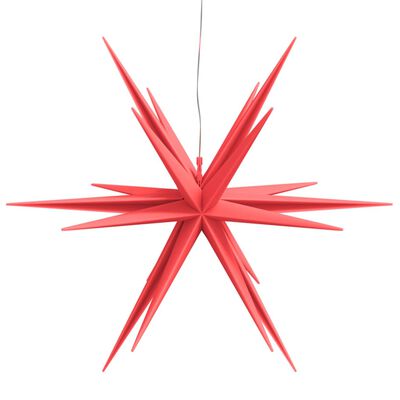 vidaXL LED-Weihnachtsstern Faltbar Rot 57 cm