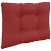 vidaXL Sofakissen f&uuml;r drau&szlig;en 2 pcs Weinrot Polyester