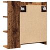 vidaXL Spiegelschrank Altholz-Optik 62,5x20,5x64 cm Holzwerkstoff