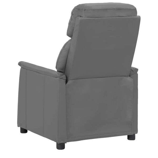 vidaXL Massagesessel Grau Kunstleder