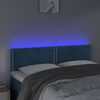 vidaXL LED Kopfteil Dunkelblau 144x5x78/88 cm Samt
