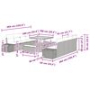 vidaXL Gartensofa-set mit Kissen 11 pcs Schwarz Poly Rattan