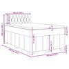 vidaXL Boxspringbett mit Matratze Schwarz 120x200 cm Stoff