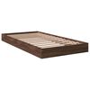 vidaXL Bettgestell ohne Matratze Braun Eiche 100x200 cm Holzwerkstoff
