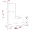 vidaXL Wandregale 2 Stk. Grau Sonoma 50x15x50 cm Holzwerkstoff