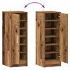 vidaXL Schuhschrank Artisan-Eiche 32x35x92 cm Holzwerkstoff