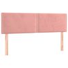 vidaXL Boxspringbett mit Matratze Rosa 140x190 cm Samt
