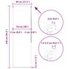 vidaXL Duschrollo 80x240 cm Stoffbreite 76 cm