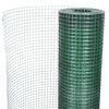 vidaXL Drahtzaun f&uuml;r H&uuml;hner Verzinkt mit PVC-Beschichtung 10x1 m Gr&uuml;n