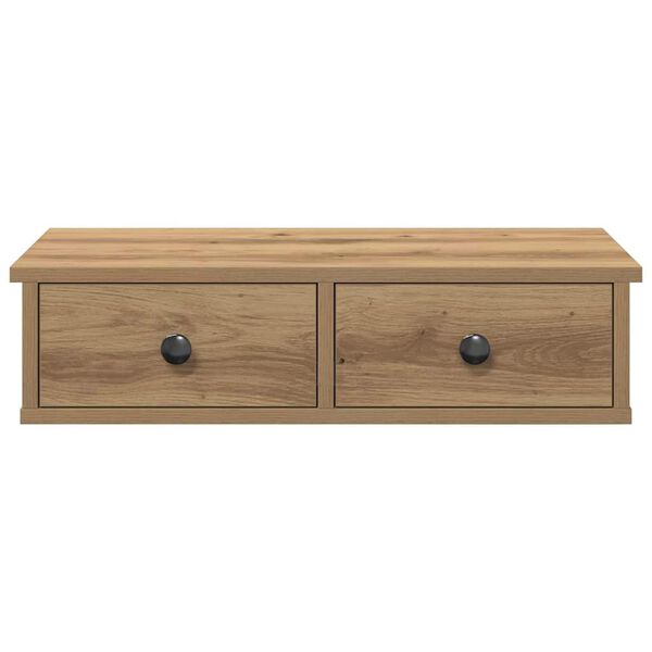 vidaXL Wandregal mit Schubladen Artisan-Eiche 60x28x15cm Holzwerkstoff