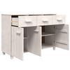 vidaXL Sideboard HAMAR Weiß 113x40x80 cm Massivholz Kiefer