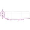 vidaXL Bettrahmen mit Matratze Grau 200 x 200 cm Stoff