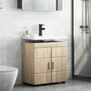 vidaXL Badezimmerschrank-Set TULUM Sonoma-Eiche 60 x 34 x 63 cm