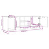 vidaXL TV-Schrank Wei&szlig; 102x35x36,5 cm Holzwerkstoff