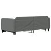 vidaXL Tagesbett Ausziehbar Dunkelgrau 100x200 cm Stoff