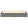 vidaXL Bettgestell ohne Matratze Dunkelgrau 180x200 cm Stoff