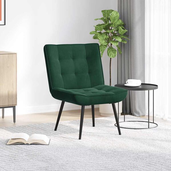 vidaXL Relaxsessel Dunkelgr&uuml;n 64x74x84 cm Samt
