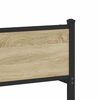 vidaXL Metallbett ohne Matratze Sonoma-Eiche 140x200 cm