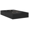 vidaXL Aufbewahrungsbettgestell Schwarz Eichen-Optik 120 cm