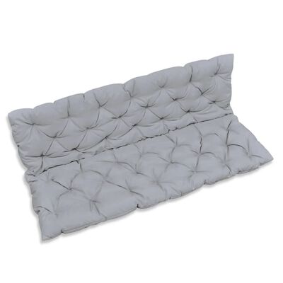 vidaXL Grau Kissen für Schaukelstuhl 150 cm