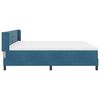 vidaXL Boxspringbett mit Matratze Dunkelblau 200 x 200 cm Polyester