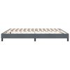 vidaXL Bettgestell ohne Matratze Dunkelgrau 180x220 cm Samt