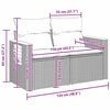 vidaXL Gartensofa-set mit Kissen 10 pcs Beige und Creme Poly-Rattan