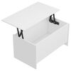 vidaXL Couchtisch Wei&szlig; 102x55,5x52,5 cm Holzwerkstoff