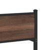 vidaXL Metallbett ohne Matratze Braun Eichen-Optik 90x190 cm