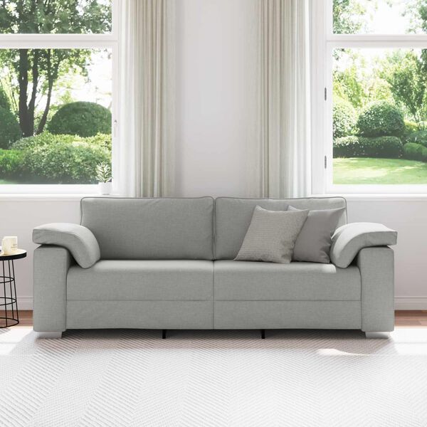 vidaXL Sofa Wolkengrau Gesamtabmessungen: 219 x 80 x 80 cm (B x T x H)